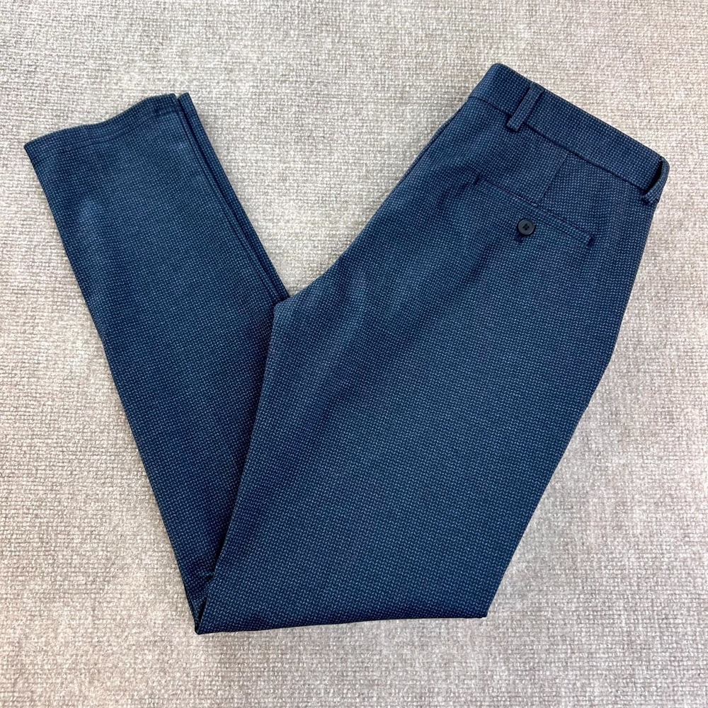 Jack & Jones Slim Marco Chino Pants Mens 32x32 Black Stretch Mid Rise Skinny Leg